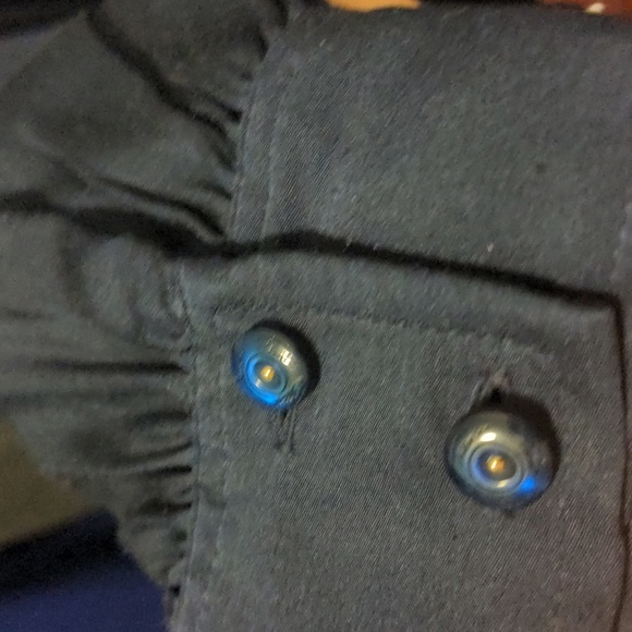 Trina Turk deep navy silk blouse - Picture 7 of 9